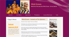 Desktop Screenshot of mickgroves.co.uk