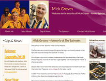 Tablet Screenshot of mickgroves.co.uk